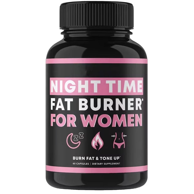 Night Time Fat Burner Supplement for Women – Belly Fat Burner & Tone Up Pills | Metabolism & Appetite Support