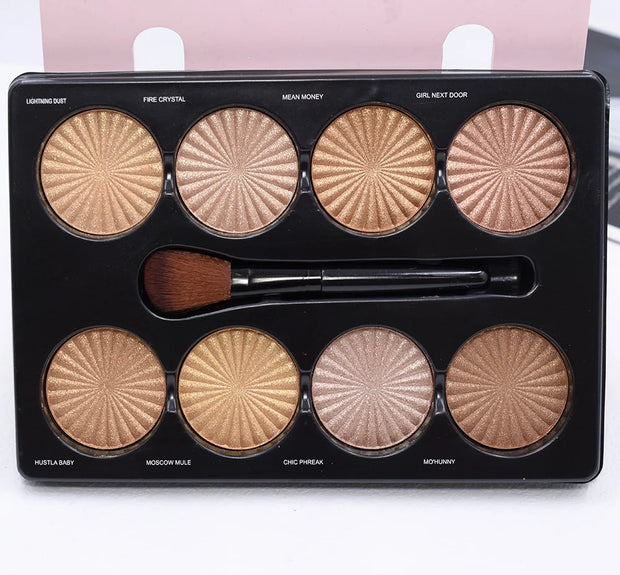 12-Color Matte Makeup Palette – Waterproof Foundation & Contour Kit | Long-Lasting Natural Finish
