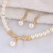 Elegant 2-Piece Bridal Jewelry Set – Necklace & Earrings