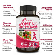 Women’s Multivitamin & Multimineral Supplement – Magnesium, Biotin, Calcium, Zinc & Selenium | Supports Joints, Skin & Nails