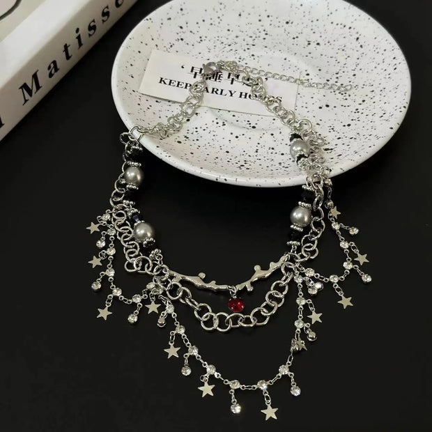 “Multilayer Clavicle Chain Necklace – Trendy Choker Charm Jewelry for Women & Girls