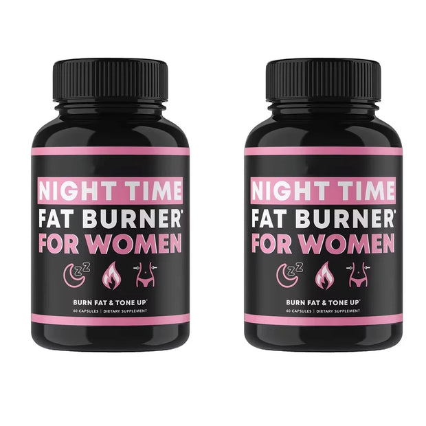 Night Time Fat Burner Supplement for Women – Belly Fat Burner & Tone Up Pills | Metabolism & Appetite Support
