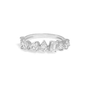 Minimalist Gold Cubic Zirconia Stacking Ring – Elegant Jewelry for Women
