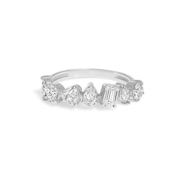 Minimalist Gold Cubic Zirconia Stacking Ring – Elegant Jewelry for Women