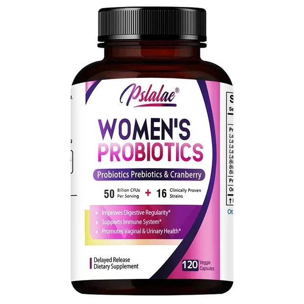 Women’s Probiotic Supplement – 50 Billion CFUs with Cranberry & Prebiotics | Supports Digestion, Immunity & Vaginal Health