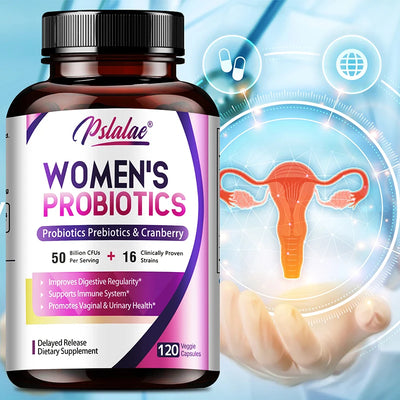 Women’s Probiotic Supplement – 50 Billion CFUs with Cranberry & Prebiotics | Supports Digestion, Immunity & Vaginal Health