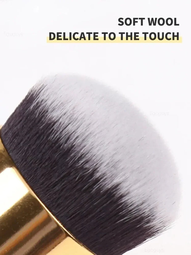Luxury Mushroom Foundation Brush – Flawless BB Cream & Liquid Makeup Applicator with Ultra-Soft Fiber Bristles, Portable & Skin-Friendly
