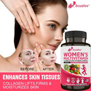Women’s Multivitamin & Multimineral Supplement – Magnesium, Biotin, Calcium, Zinc & Selenium | Supports Joints, Skin & Nails