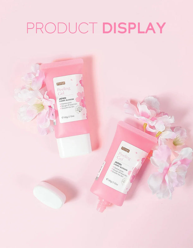 FENYI Sakura Exfoliating Gel – Deep Cleansing, Whitening & Moisturizing Facial Scrub