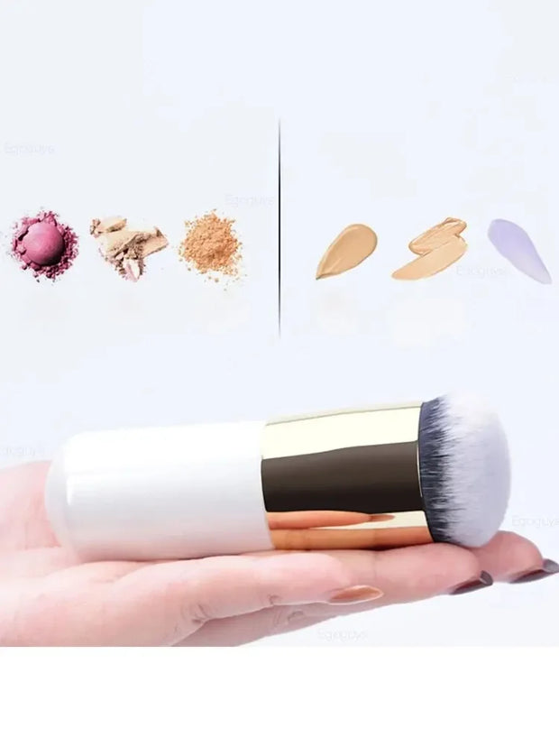 Luxury Mushroom Foundation Brush – Flawless BB Cream & Liquid Makeup Applicator with Ultra-Soft Fiber Bristles, Portable & Skin-Friendly