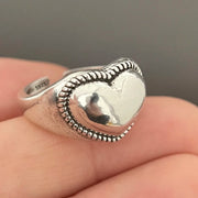 Sterlig Silver Big Flower Ring- Handmade Jewelry