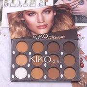 12-Color Matte Makeup Palette – Waterproof Foundation & Contour Kit | Long-Lasting Natural Finish
