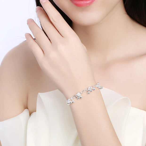 925 Sterling Silver Beaded Jewelry Set