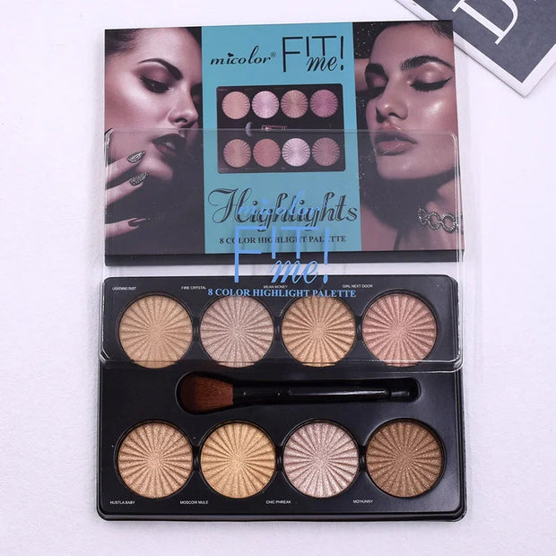 12-Color Matte Makeup Palette – Waterproof Foundation & Contour Kit | Long-Lasting Natural Finish