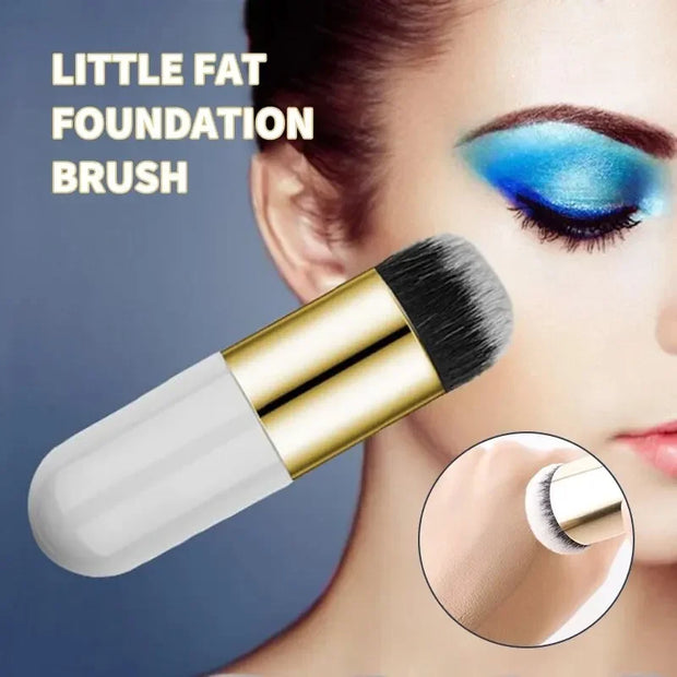 Luxury Mushroom Foundation Brush – Flawless BB Cream & Liquid Makeup Applicator with Ultra-Soft Fiber Bristles, Portable & Skin-Friendly