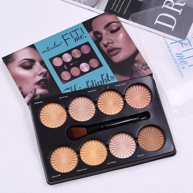 12-Color Matte Makeup Palette – Waterproof Foundation & Contour Kit | Long-Lasting Natural Finish