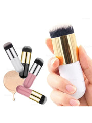 Luxury Mushroom Foundation Brush – Flawless BB Cream & Liquid Makeup Applicator with Ultra-Soft Fiber Bristles, Portable & Skin-Friendly