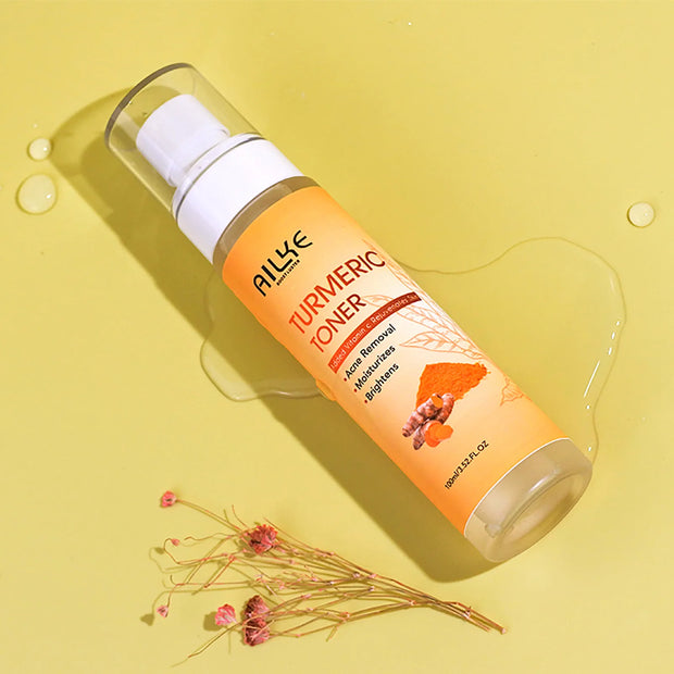 AILKE Turmeric Vitamin C Skin Care Set – Organic Anti-Acne, Whitening & Hydrating Korean Facial Products