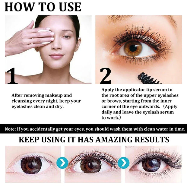 Fast Growth Eyelash & Eyebrow Serum – Natural Thick & Long Lashes