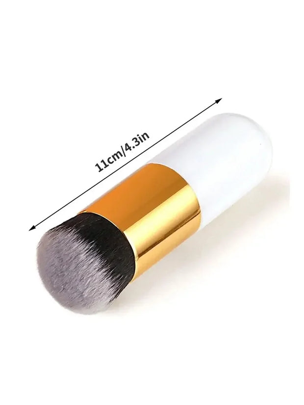 Luxury Mushroom Foundation Brush – Flawless BB Cream & Liquid Makeup Applicator with Ultra-Soft Fiber Bristles, Portable & Skin-Friendly