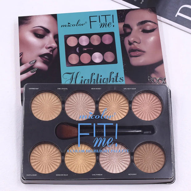12-Color Matte Makeup Palette – Waterproof Foundation & Contour Kit | Long-Lasting Natural Finish