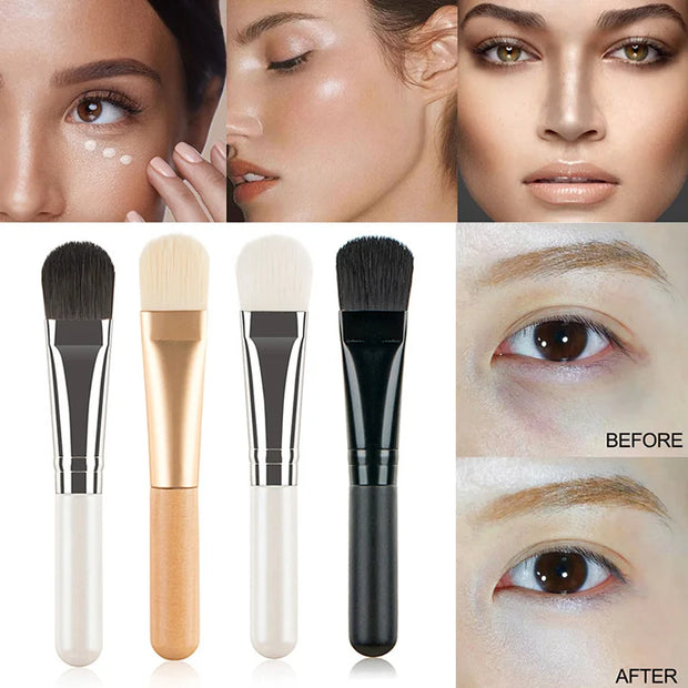 Face Mask & Makeup Brush – Flat Soft Hair Applicator