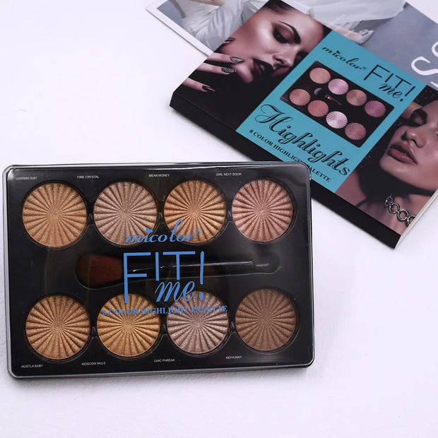 12-Color Matte Makeup Palette – Waterproof Foundation & Contour Kit | Long-Lasting Natural Finish