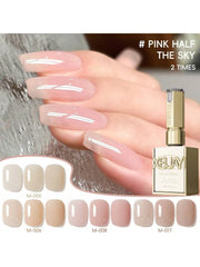 Nude Pink Gel Nail Polish Set – 4 Chic Shades for Natural, Elegant Manicures