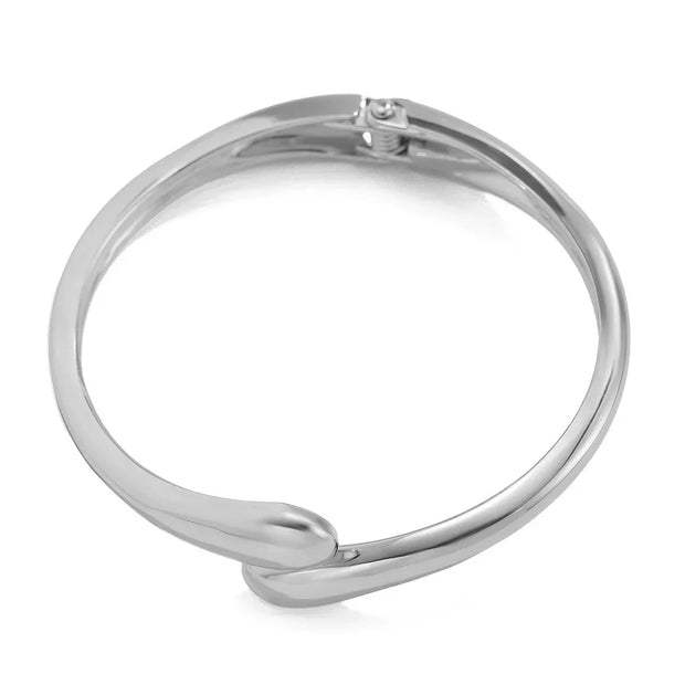 Smooth Water Drop Hug Bangle