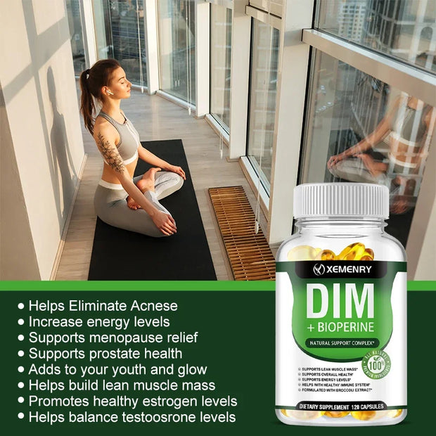 DIM Supplement – Hormone Balance, Menopause & Prostate Health | Supports Sleep & Metabolism