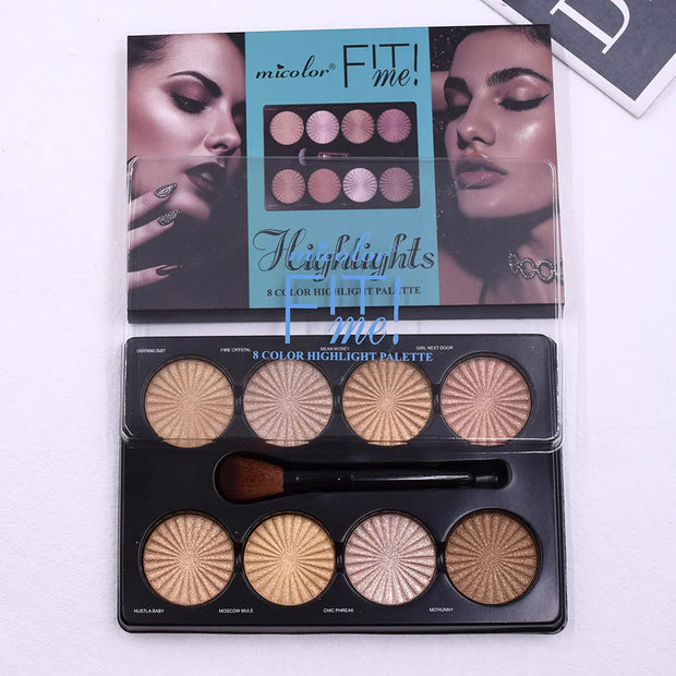 12-Color Matte Makeup Palette – Waterproof Foundation & Contour Kit | Long-Lasting Natural Finish