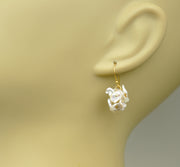 Short Keshi Pearl Cluster Earrings